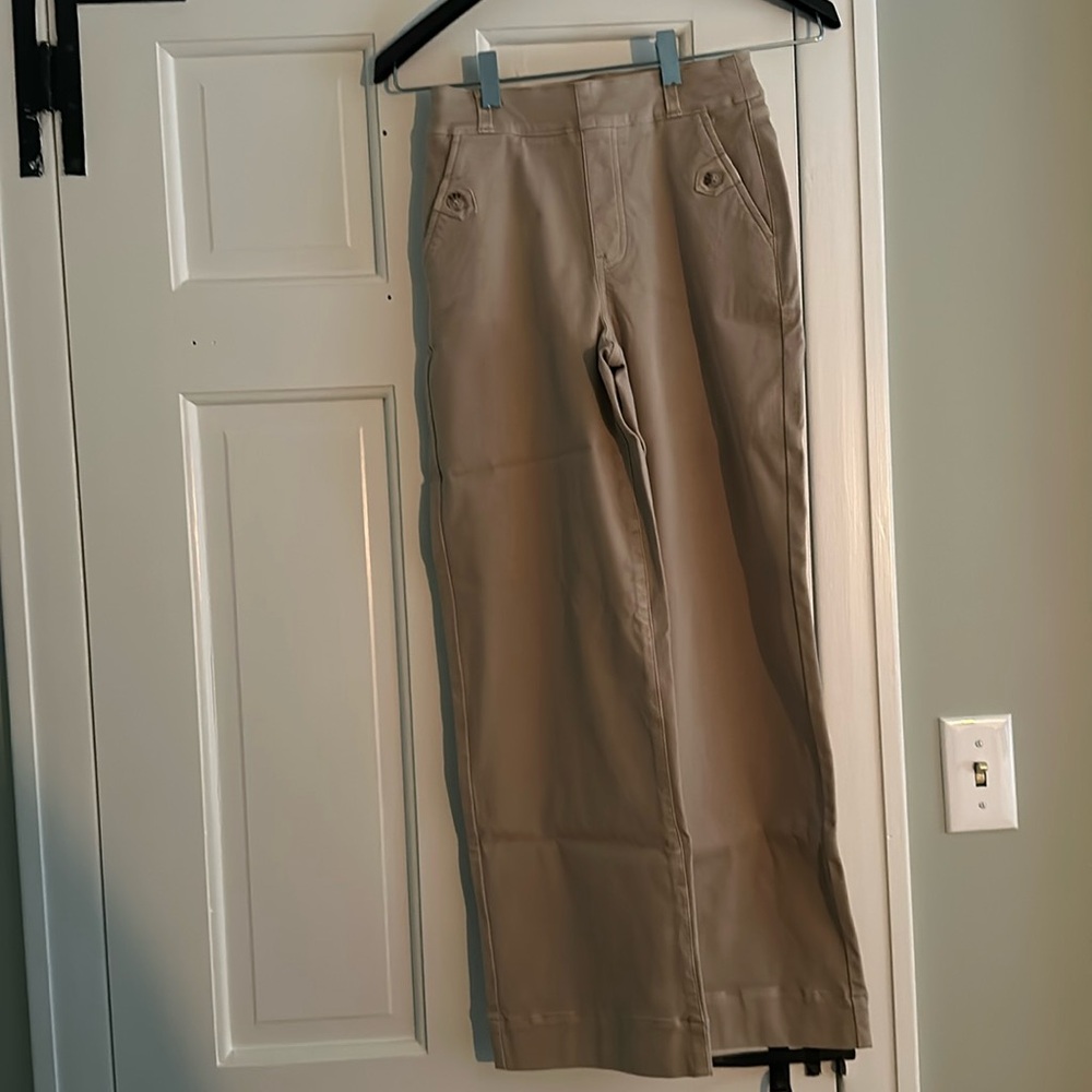 Spanx Cropped Twill wide leg pants